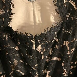 Eliza J Black Lace Cocktail Dress